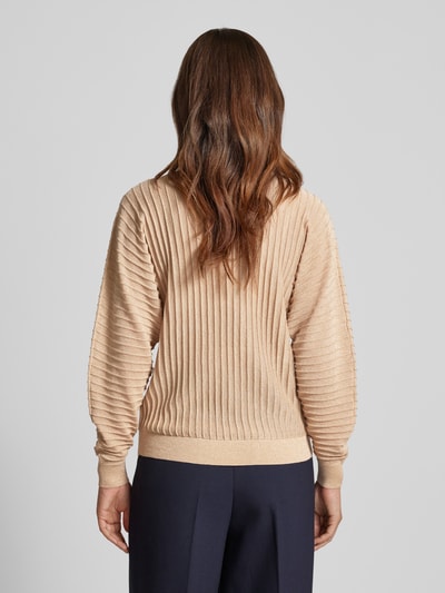 Soyaconcept Strickpullover mit Effektgarn Modell 'Violetta' Beige 5