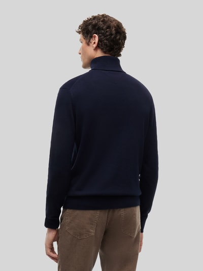 Tommy Hilfiger Regular Fit Rollkragenpullover aus Baumwoll-Kaschmir-Mix Marine 5