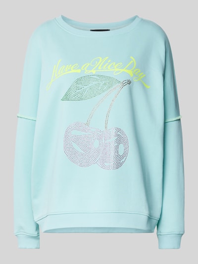 miss goodlife Oversized Sweatshirt mit Statement-Print Hellblau 2