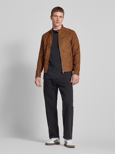Jack & Jones Jack in bikerlook, model 'Rocky'  Cognac - 1