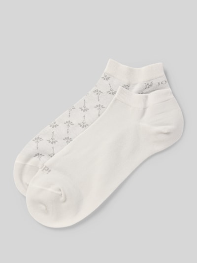 JOOP! Collection Krótkie skarpety damskie JOOP! Collection;Mieszanka bawełny z dodatkiem streczu;Krój dopasowany do ciała;Detal z logo;Elastyczny pas Jasnoszary 1