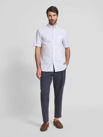 Christian Berg Men Freizeithemd mit Knopfleiste Weiss 1