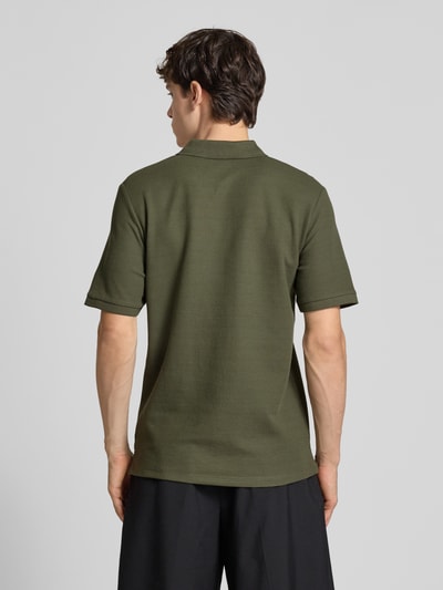 Jack & Jones Poloshirt mit Label-Stitching Modell 'AUSTIN' Oliv 5