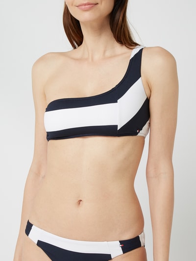 TOMMY HILFIGER Góra bikini na jedno ramię  Ciemnoniebieski 4