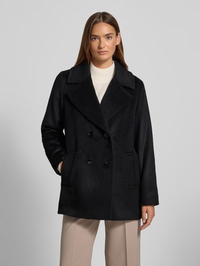 Marc Cain Jack van scheerwolmix met mohair Zwart - 4