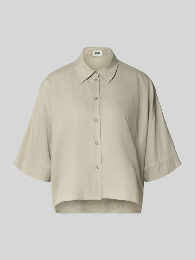 DRYKORN Relaxed Fit Bluse aus Leinen-Viskose-Mix Hellgruen 2