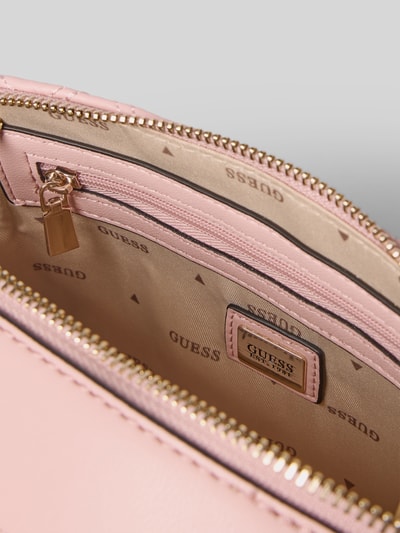 Guess Handtas met labelapplicatie, model 'GIULLY' Felroze - 5