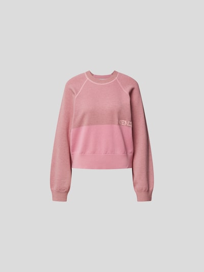 Kenzo Sweatshirt in Two-Tone-Machart Rosé 2