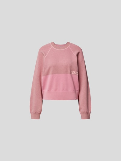 Kenzo Sweatshirt in Two-Tone-Machart Rose 2