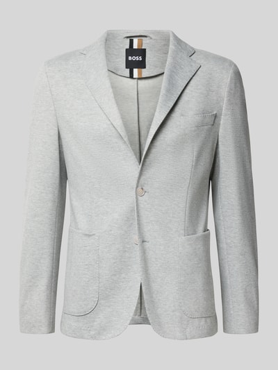 BOSS Slim Fit Anzugsakko mit 2-Knopf-Verschluss Modell 'HANRY' Hellgrau 2