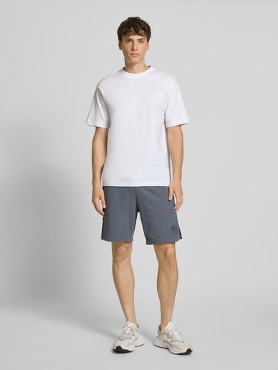 CHAMPION Sweatshorts mit Logo-Print Modell 'TAPE' Anthrazit 1