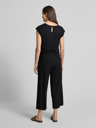 Tom Tailor Regular fit jumpsuit met strikceintuur Zwart - 5