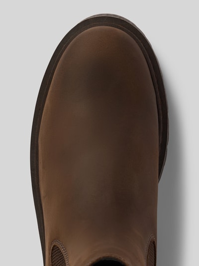 Tamaris Chelsea boots van echt runderleer Donkerbruin - 3