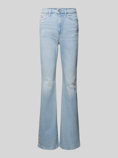 Tommy Jeans Flared Cut Jeans im Destroyed Look Modell 'SYLVIA' Hellblau 2