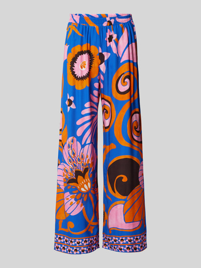 Smith and Soul Spodnie materiałowe z wiskozy ze wzorem na całej powierzchni Niebieski 2
