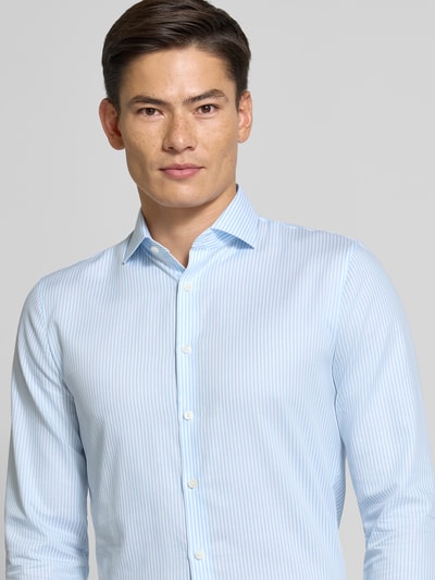 OLYMP No. Six Super slim fit zakelijk overhemd met kentkraag Bleu - 3