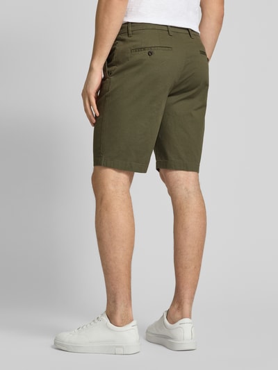 Tommy Hilfiger Regular Fit Shorts mit Strukturmuster Modell 'HARLEM' Khaki 5