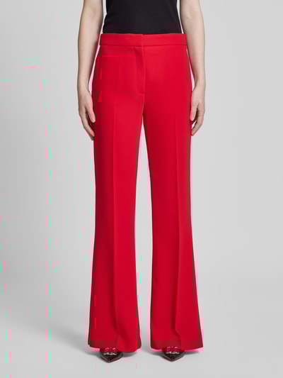 Mango Flared Stoffhose mit Gesäßtaschen Modell 'IGUANA' Rot 4