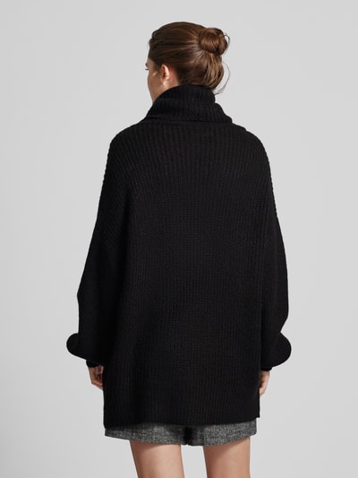 LeGer by Lena Gercke Oversized Strickpullover mit Rollkragen Modell 'Juna' Black 5