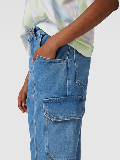 BAUM & PFERDGARTEN High Waist Jeans mit Cargotaschen Blau 3