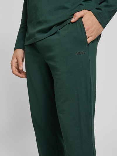 BOSS Loose fit sweatpants met tunnelkoord Groen - 3