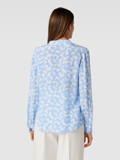 BOSS Zijden blouse met all-over print, model 'BANORA' Lichtblauw - 5