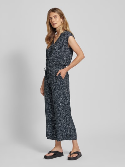 OPUS Jumpsuit met V-hals, model 'Moneli city' Marineblauw - 1