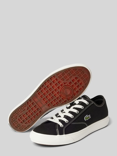 Lacoste Sneakers met labelstitching, model 'BACKCOURT' Zwart - 4