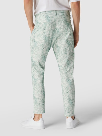 Drykorn Bundfaltenhose mit Allover-Muster Mint 5