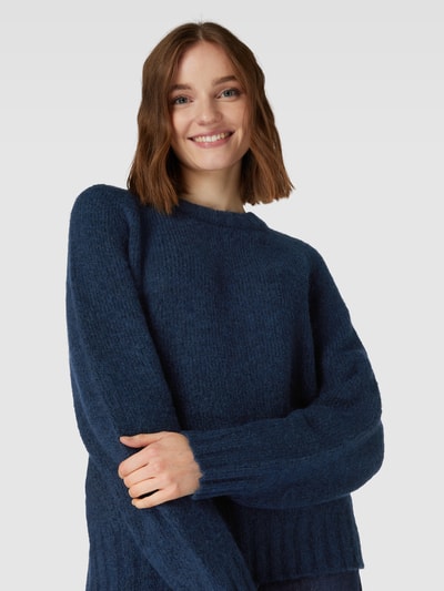 Marc O'Polo Denim Strickpullover aus Schurwolle-Mix mit Rundhalsausschnitt Marine 3