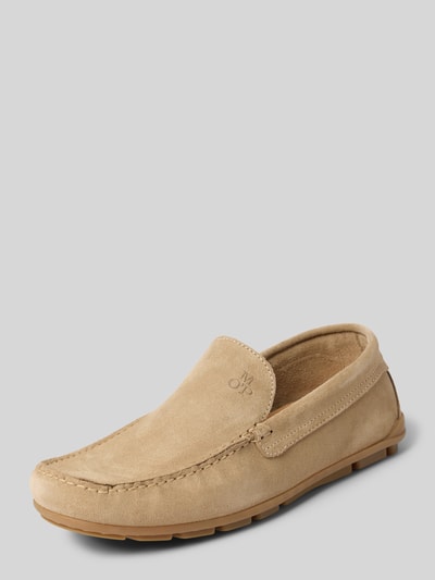 Marc O'Polo Slipper aus Rindsvelours Sand 1