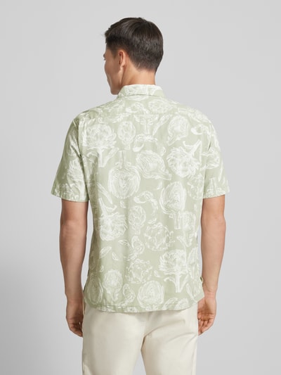 Marc O'Polo Freizeithemd mit floralem Muster und Kentkragen Lind 5