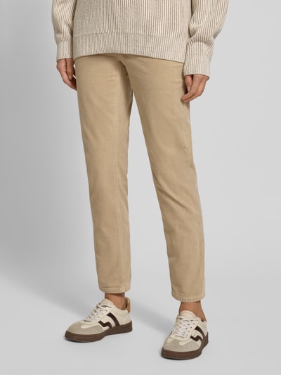 Cambio Cordhose in verkürzter Passform Modell 'PIPER CROPPED' Sand 4