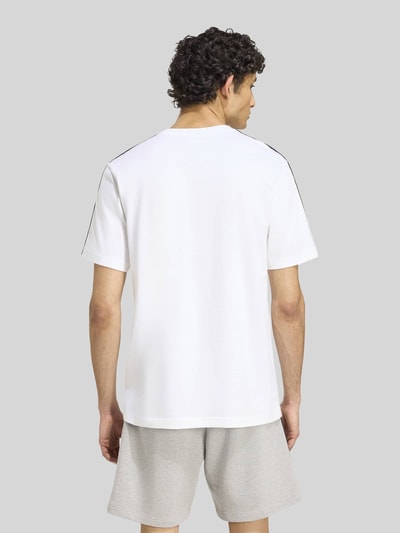 adidas Sportswear Regular Fit T-Shirt aus reiner Baumwolle Modell 'M 3S SJ LC T' Weiss 5