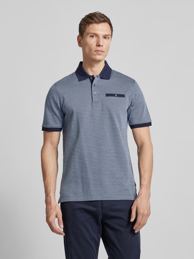 bugatti Poloshirt mit Label-Detail Blau 4