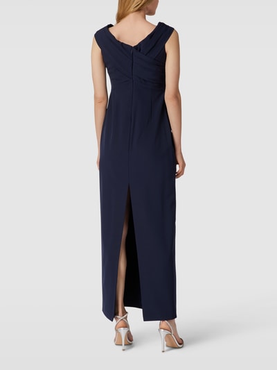 Lauren Ralph Lauren Abendkleid in Wickel-Optik Modell 'IRENE' Marine 5