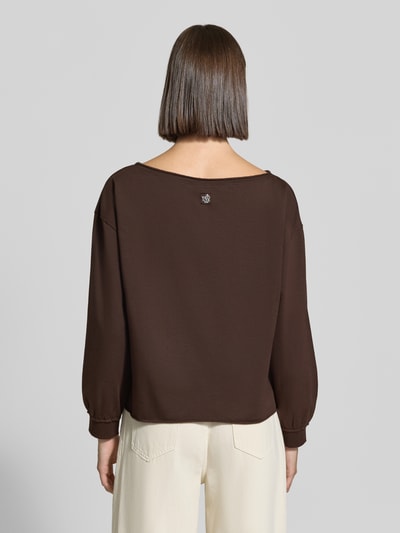 Smith and Soul Relaxed Fit Pullover aus Baumwoll-Mix Dunkelbraun 5