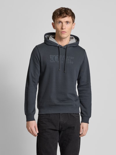 s.Oliver RED LABEL Regular Fit Hoodie mit Baumwoll-Anteil Anthrazit 4