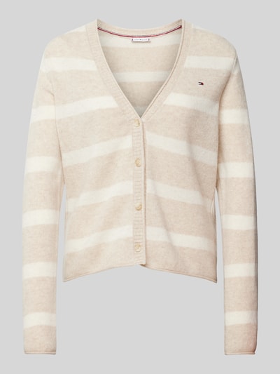 Tommy Hilfiger Strickjacke aus Wolle mit V-Ausschnitt Beige 2