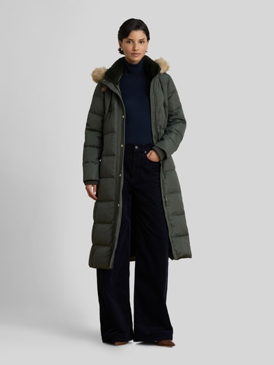 Lauren Ralph Lauren Daunenmantel mit abnehmbarer Kapuze Oliv 4