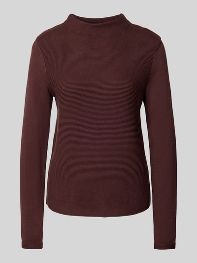 Marc O'Polo Regular fit gebreide pullover van zuiver katoen Bordeaux - 2