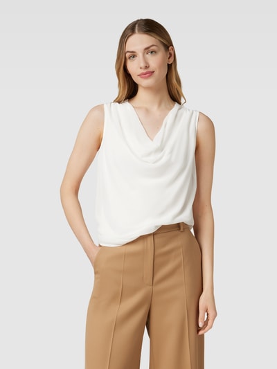 comma Blusenshirt aus Viskose Weiß 4