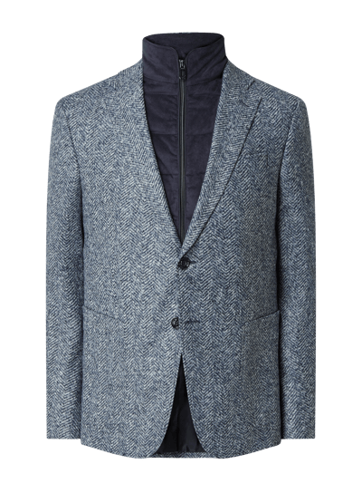 JOOP! Collection Slim Fit 2-Knopf-Sakko mit abnehmbarer Kontrastblende  Sky 2