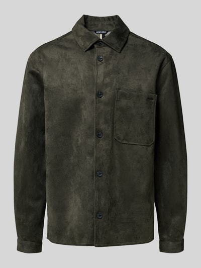 Antony Morato Hemdjacke mit Kentkragen Oliv 2
