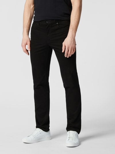 Hiltl Regular fit stoffen broek met stretch, model 'Perfetto' Zwart - 4