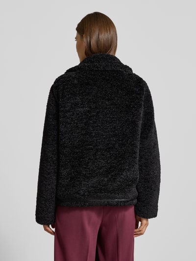 Christian Berg Woman Selection Jack met teddybont en platte kraag Zwart - 5