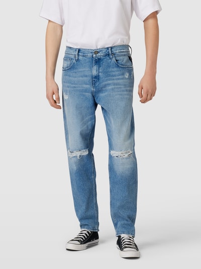 Replay Relaxed Tapered Jeans im Destroyed-Look Modell 'SANDOT' Hellblau 4