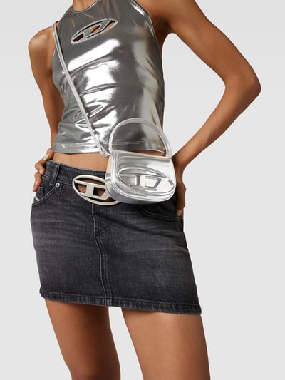 Diesel Handtasche im Metallic-Look Silber 1