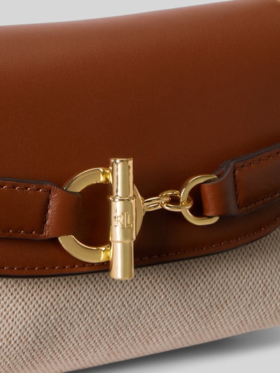 Lauren Ralph Lauren Umhängetasche aus Segeltuch mit Gürteldetail Cognac 7