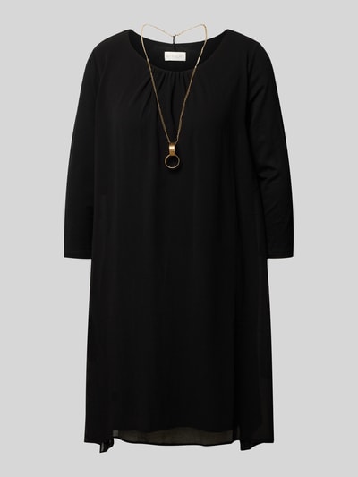 Apricot Minikleid mit Rundhalsausschnitt Black 2